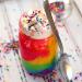 Rainbow Cake in a Jar