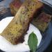 banana cake with savory coconut sauce